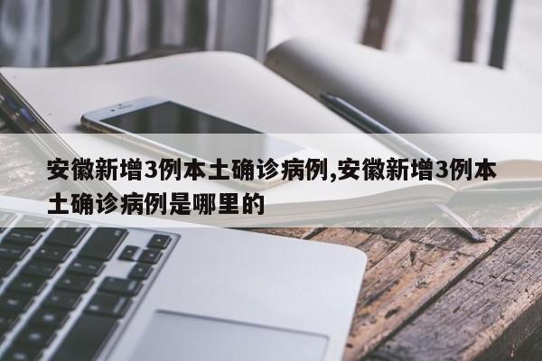 安徽新增3例本土确诊病例,安徽新增3例本土确诊病例是哪里的
